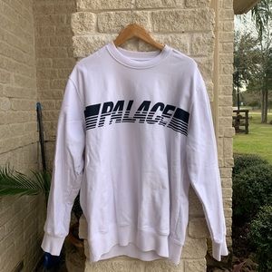 RARE Palace P Line Crewneck White FW17